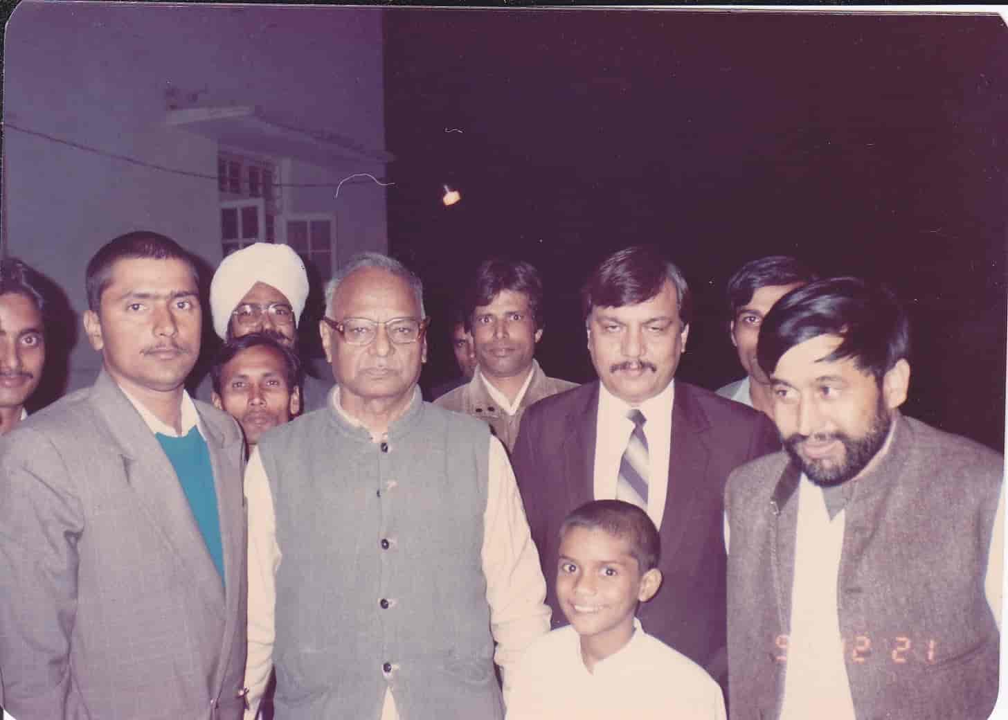 Group photograph of Trust members with an elder political dignitary at the Trust's founding, December 1992